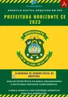 Apostila Pref. Horizonte CE Nutricionista  Ano 2023