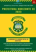 Apostila Pref. Horizonte CE Terapeuta Ocupacional  Ano 2023