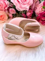 Sapatilha Luxo Pérolas Rosa- 20 ao 27