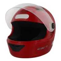 Capacete Ebf New EBF 7 Solido Vermelho - Foto 2
