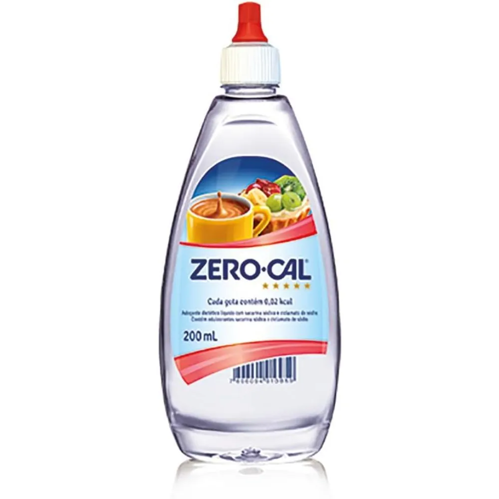 Adoçante Líquido Zero-Cal Sacarina 200ml