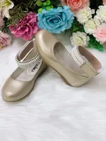 Sapatilha Luxo Pérolas Dourada- 20 ao 27 - Foto 2