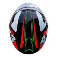 Capacete FW3  X Open Up 43 Verm / Verde - Foto 3