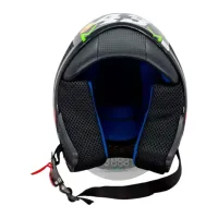 Capacete FW3  X Open Up 43 Verm / Verde - Foto 4