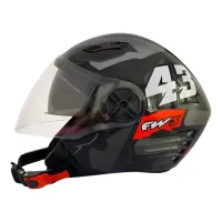 Capacete FW3  X Open Up 43 Grafite - Foto 3