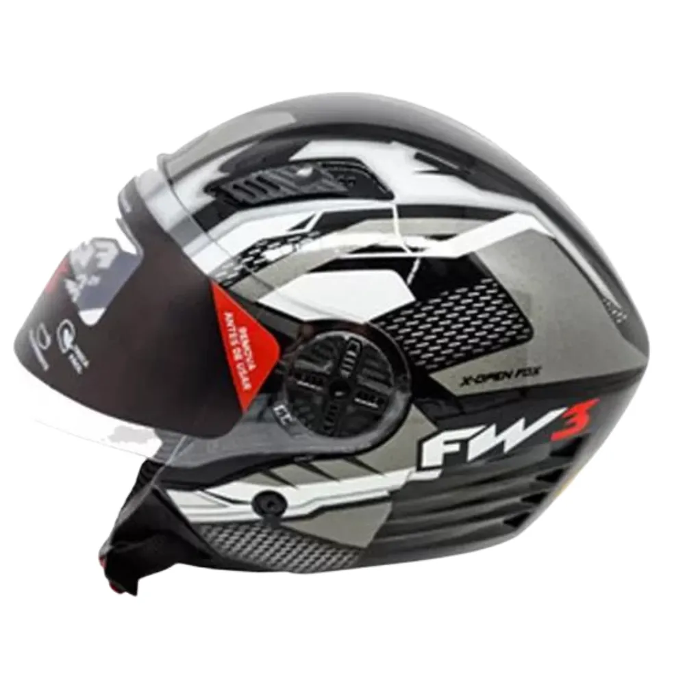 Capacete FW3  X Open Up Fox Grafite