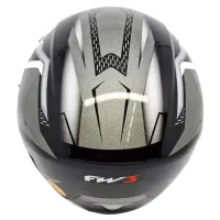 Capacete FW3  X Open Up Fox Grafite - Foto 4