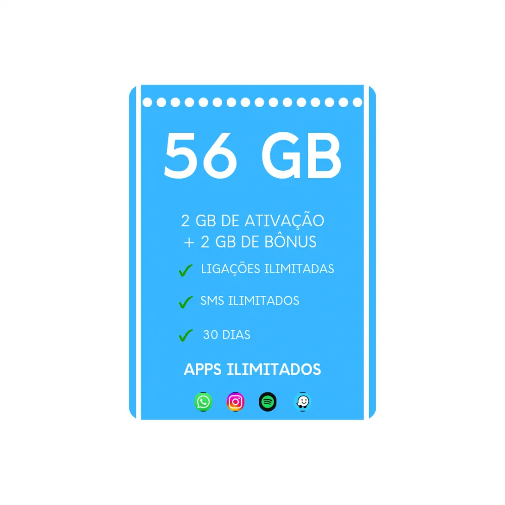 Pacote 56GBs Vivo