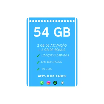 Pacote 54GBs Claro