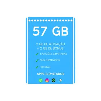 Pacote 57GBs TIM