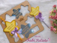 G1.497 Gabarito de Moldes em MDF Estrela Ponteira e Marca Página - Foto 3