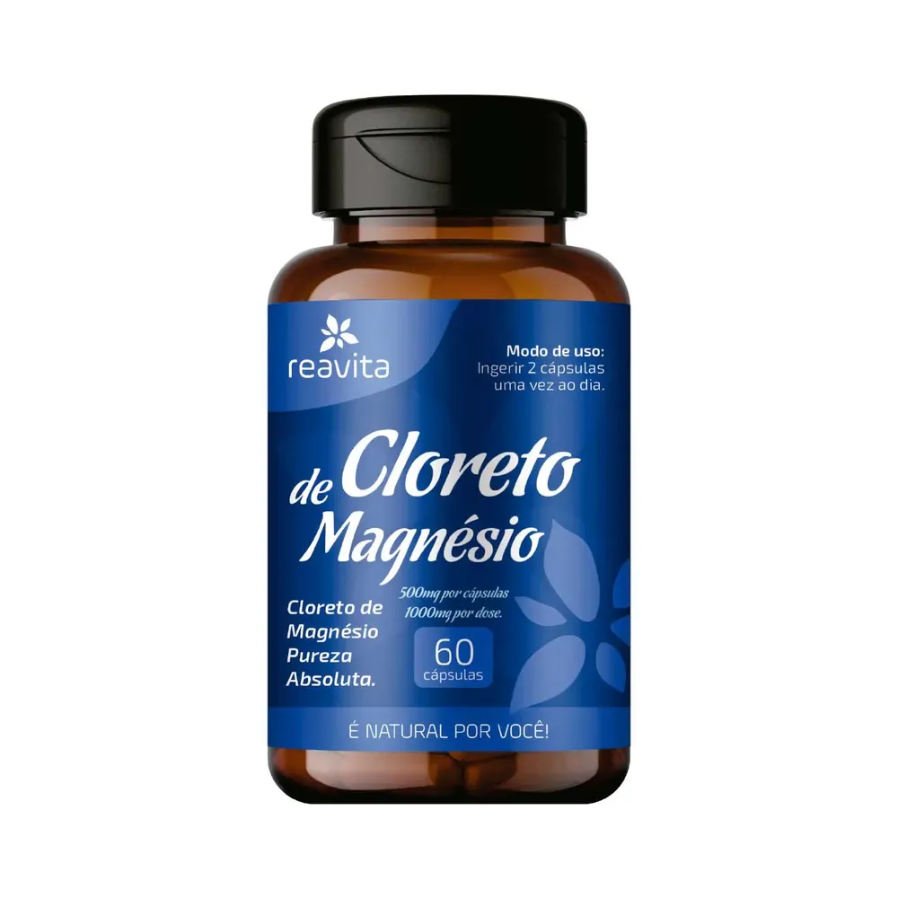 CLORETO DE MAGNÉSIO - 60 CÁP DE 500MG REAVITA