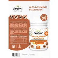 Óleo De Semente De Abóbora 1000mg 60 Cápsulas - Sunfood - Foto 2