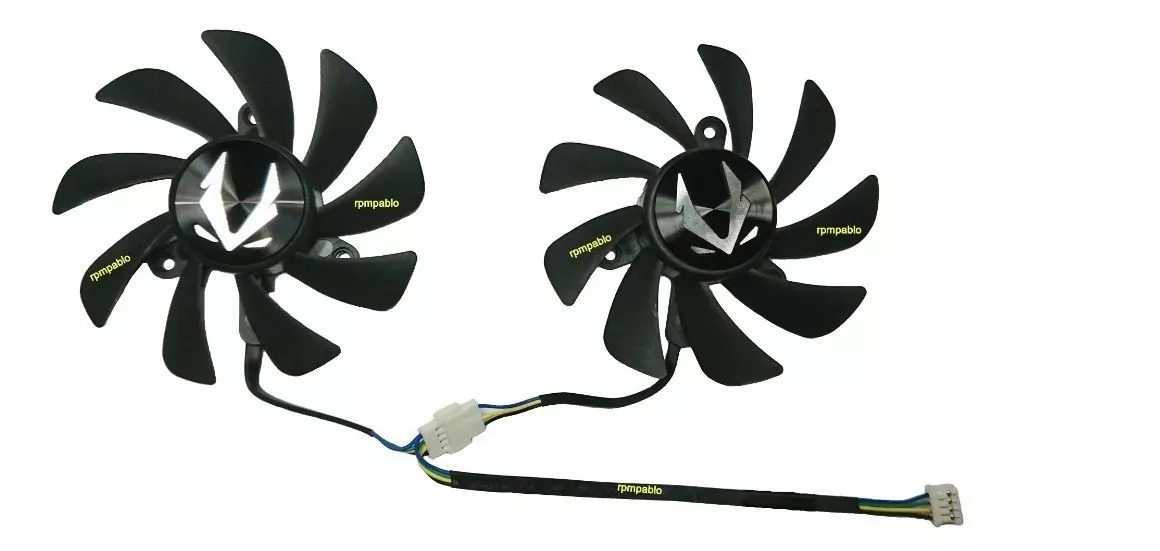 Dual Cooler Fan Para Placa De Vídeo Zotac Rtx 3060 Twin Imagem