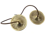 Címbalo Tibetano Trabalhado - Bronze - Foto 3
