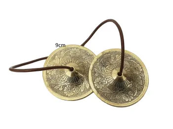 Címbalo Tibetano Trabalhado - Bronze - Foto 2