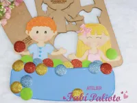 G1.500 Gabarito de Moldes em MDF Piscina de Bolinhas  - Coleção Brincadeira de Criança - Foto 4