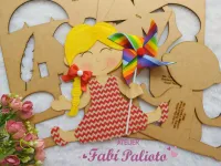 G1.503  Gabarito de Moldes em MDF Peteca e Catavento - Coleção Brincadeira de Criança - Foto 2