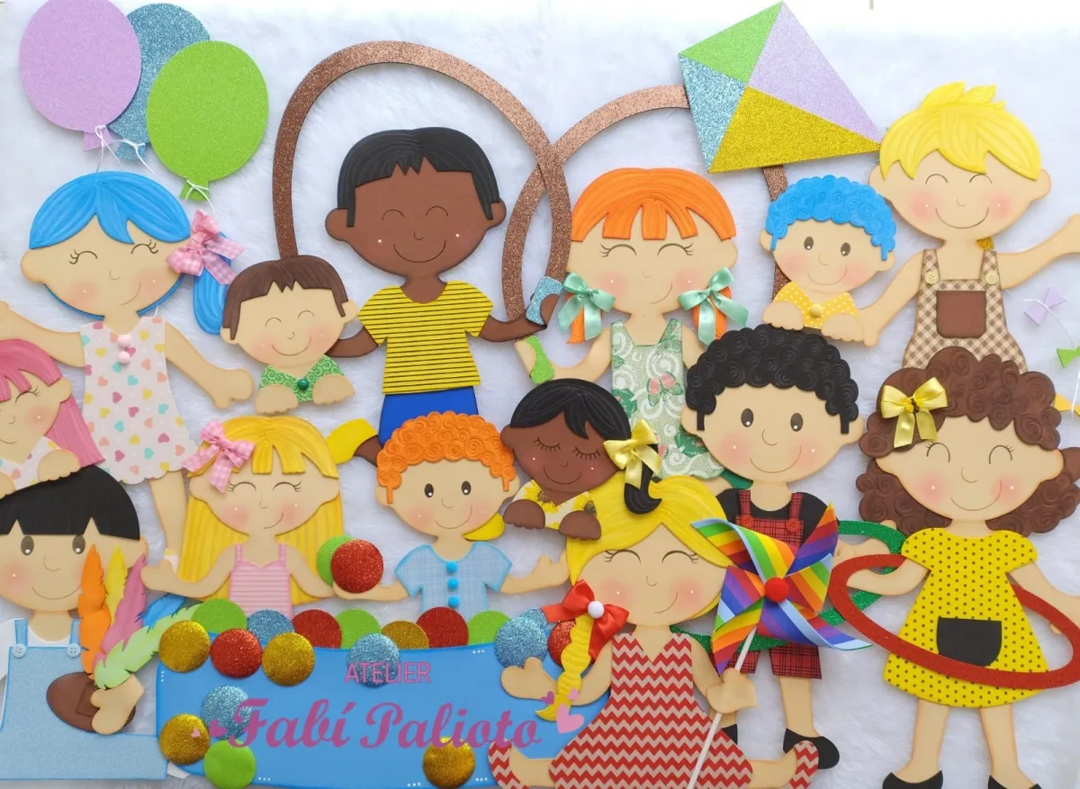 KIT03  Gabarito de Moldes em MDF  Coleção Brincadeira de Criança