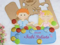 KIT03  Gabarito de Moldes em MDF  Coleção Brincadeira de Criança - Foto 4