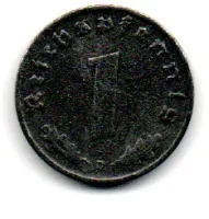 Alemanha - 2° Guerra - 1942D - 1 Reichspfennig - Foto 2