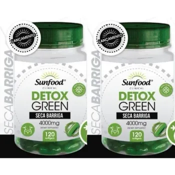 Detox Green 4000 Mg 120 Cápsulas Softgel Sunfood - Foto 2