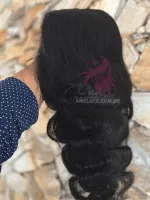 Promoção 60/65cm . versao soft Lace Front UltraHD humana AlBan cabelo brasileiro repartição  LivreBigPlus®. - Foto 9