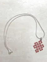 Pingente & Cordão Vajra Tibetano. Coral vermelho - Foto 3