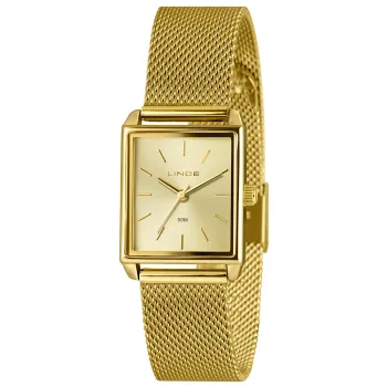 RELOGIO MINI FEMININO ANALOGICO LQG4766L25 DOURADO