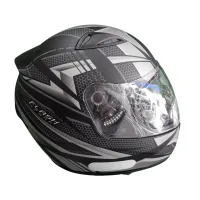  Capacete Ebf Spark Flash Preto Fosco Cinza - Foto 4