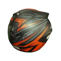Capacete Ebf Spark Flash Preto Fosco Vermelho - Foto 2