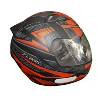 Capacete Ebf Spark Flash Preto Fosco Vermelho - Foto 4