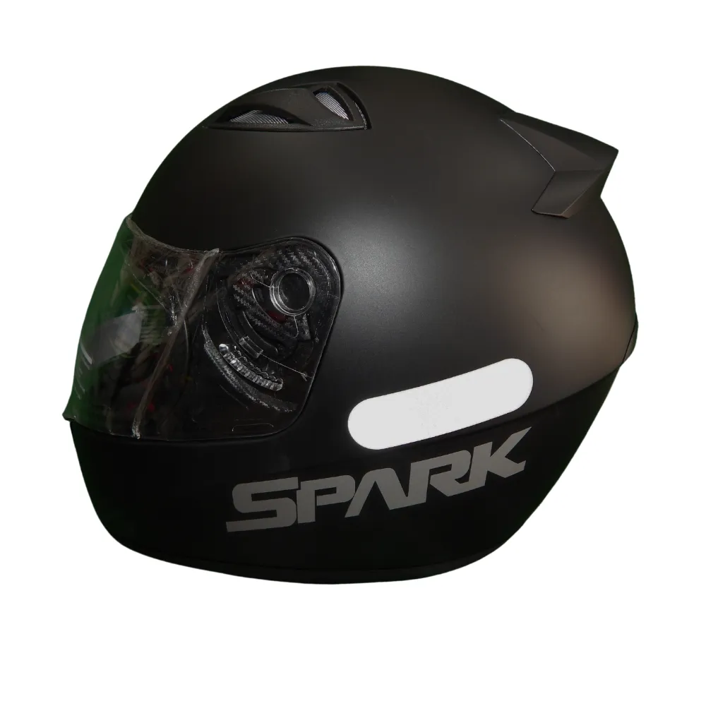 Capacete Ebf Spark Solido Preto Fosco Imagem