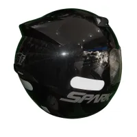 Capacete Ebf Spark Solido Preto Brilhante - Foto 4
