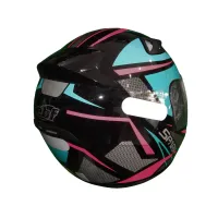 Capacete Ebf Spark Spider Tiffany Rosa - Foto 3