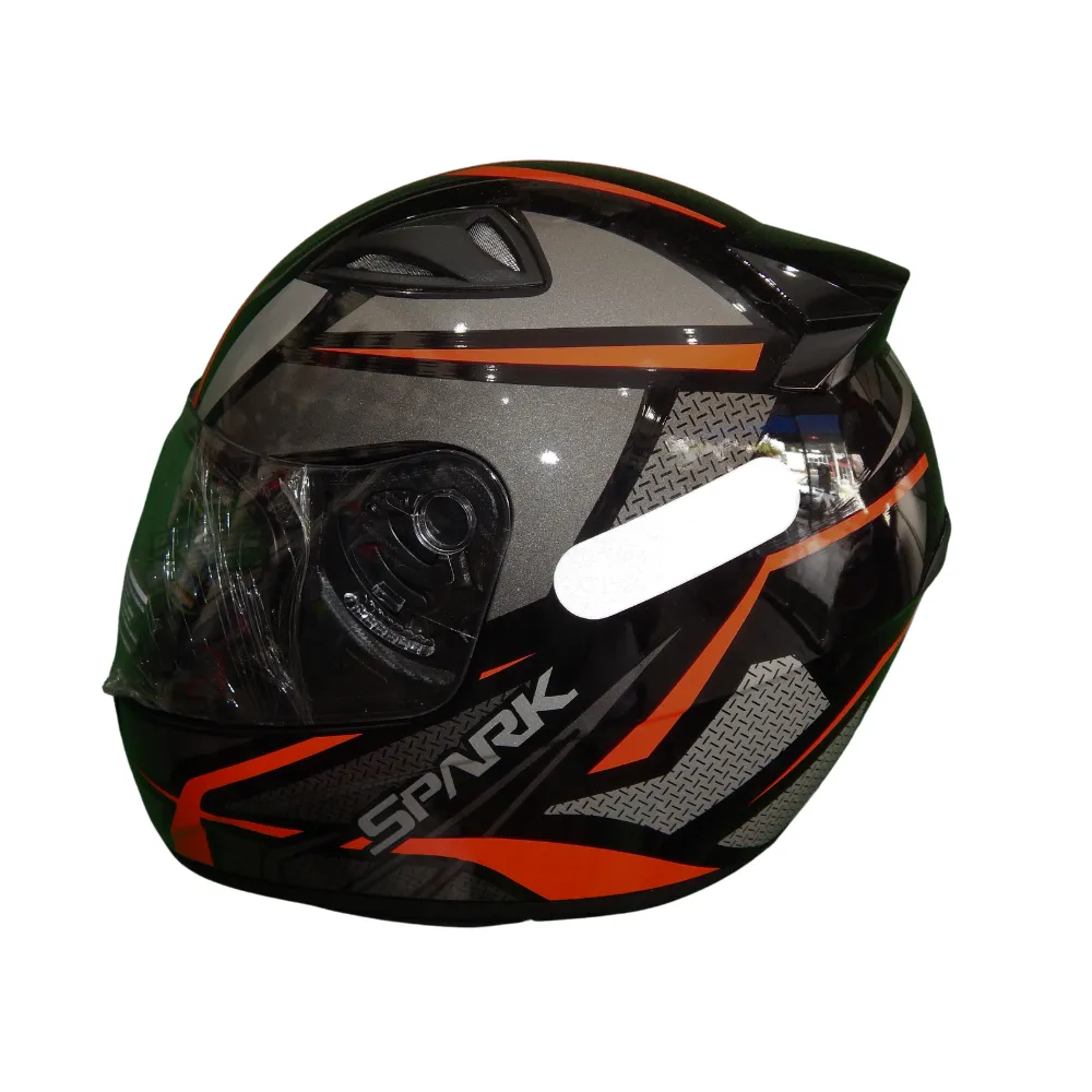 Capacete Ebf Spark Spider Cinza Vermelho