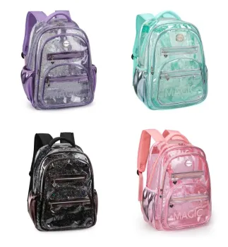 Mochila Kika Magic Transparente 