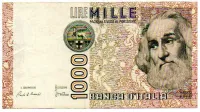 Itália - 1000 Lire - Cédula Estrangeira - MBC/Sob