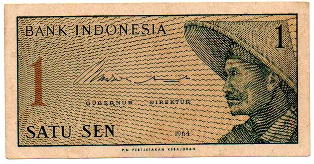 Indonésia - 1 Sen - Cédula Estrangeira - Sob