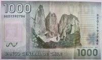 Chile - 1000 Pesos - Cédula Estrangeira - Polímero - MBC - Foto 2