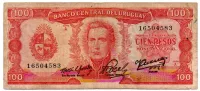 Uruguai - 100 Pesos - Cédula Estrangeira - BC