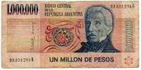 Argentina - 1000000 Pesos - Cédula Estrangeira - BC