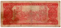 Uruguai - 100 Pesos - Cédula Estrangeira - R - Foto 2