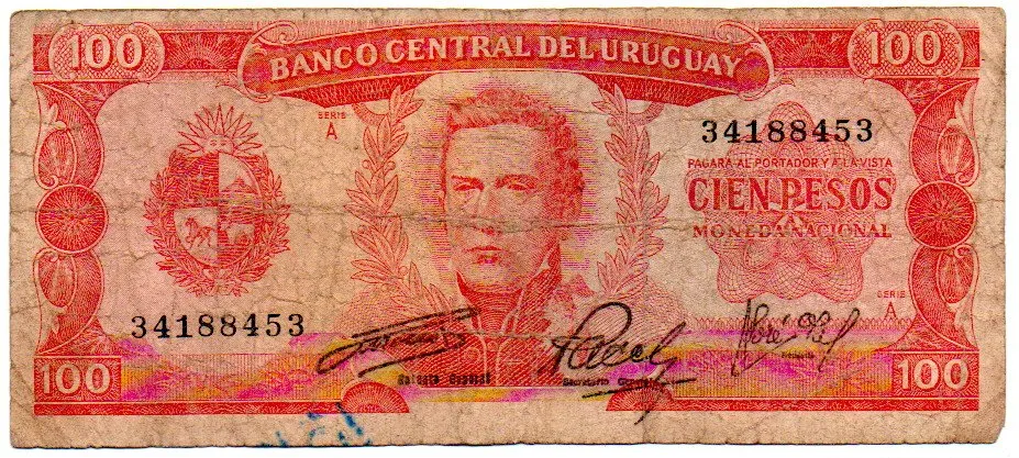 Uruguai - 100 Pesos - Cédula Estrangeira - UTG