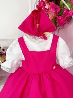 Vestido Pink com capuz - Foto 3
