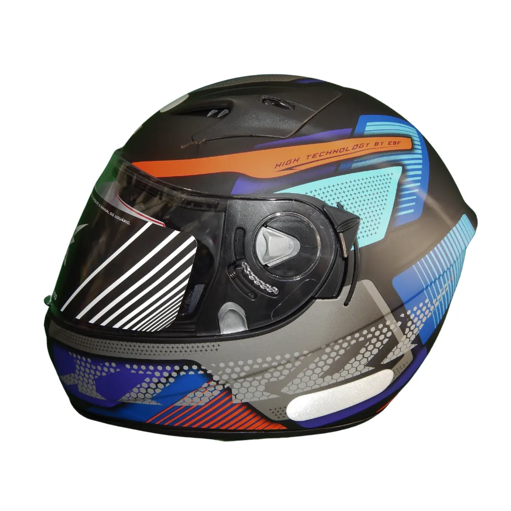 Kiko Motos Peças Capacetes - Capacete Ebf Xtroy Furious Azul
