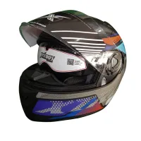 Capacete Ebf Xtroy Furious Azul - Foto 2