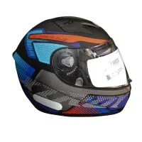Capacete Ebf Xtroy Furious Azul - Foto 4