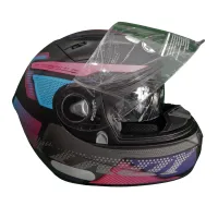 Capacete Ebf Xtroy Furious Rosa - Foto 3