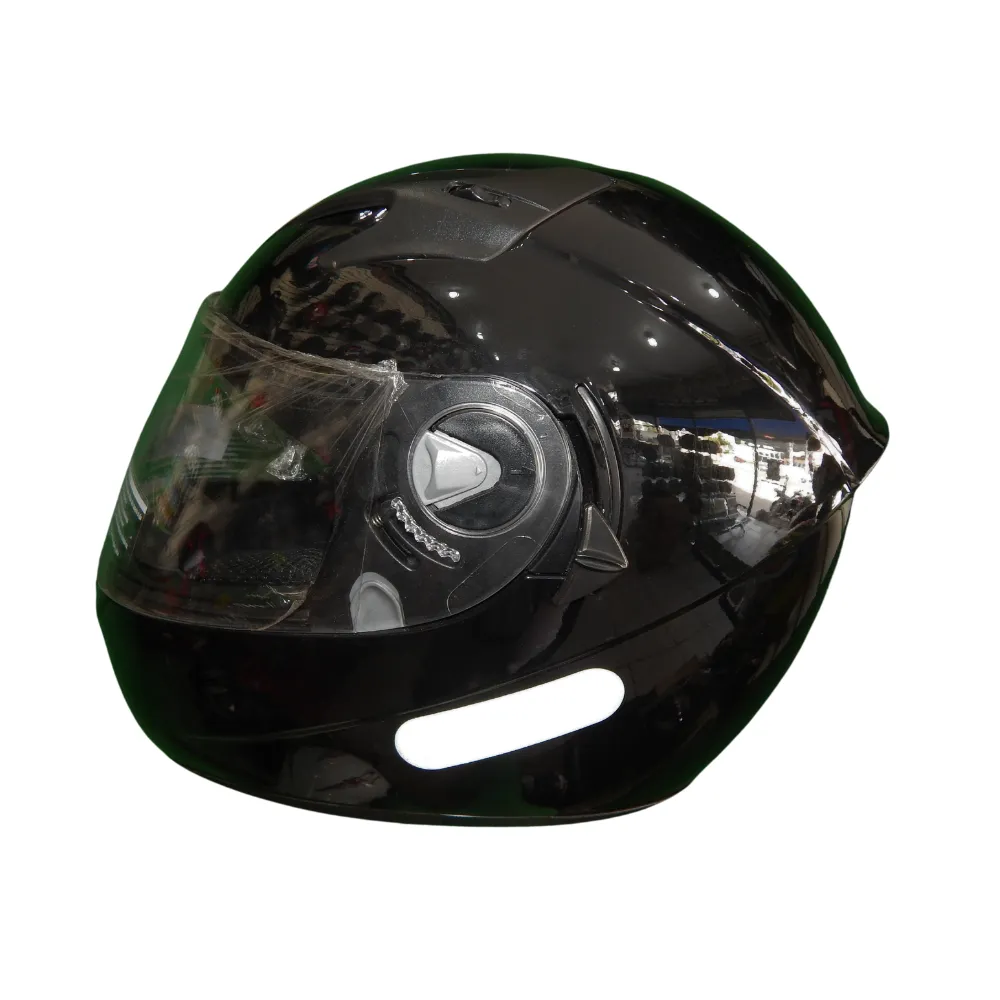 Capacete Ebf Xtroy Sólido Preto Brilhante Imagem
